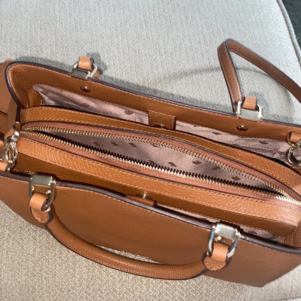 kate spade Cognac Leather Tote with Matching Wallet - Picture 2 of 3